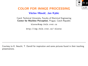 color for image processing - Center for Machine Perception