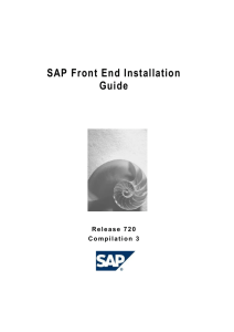 SAP Front End Installation Guide - SCN Wiki