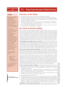 Non-Farm Income in Rural Areas - Key Sheets for Sustainable
