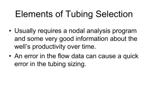 Elements of Tubing Selection