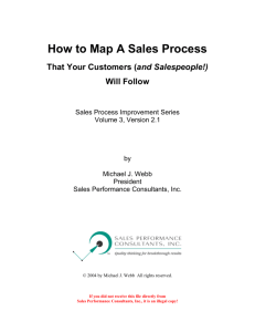 How to Map A Sales Process - Sales Performance Consultants