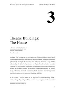 Theatre Buildings: The House