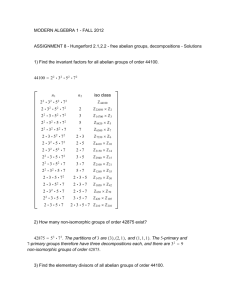 12 F Modern Algebra 1 - Assignment 8
