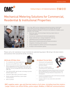 Mechanical Meters Brochure - Building Intelligence with