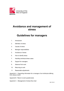 Stress-guidelines for managers