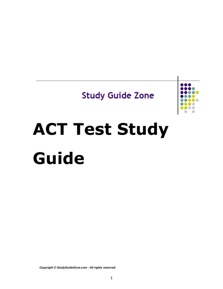 ACT Test Study Guide