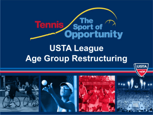 USTA League Age Group Restructuring