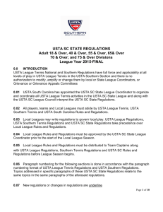 2015 Spring State League Rules