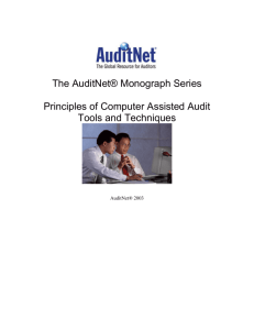 Principles of Computer Assisted Audit Techniques