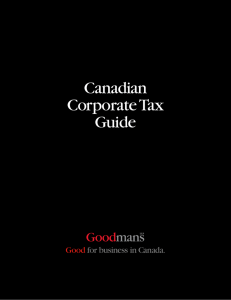 Canadian Corporate Tax Guide