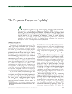 The Cooperative Engagement Capability