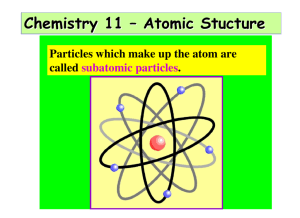 Chem11 ATOMIC STRUCTURE