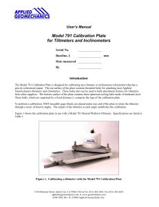 Model 791 Calibration Plate for Tiltmeters and Inclinometers