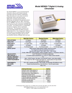 Model MD900-T Digital & Analog Clinometer - Tech