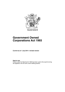 Government Owned Corporations Act 1993