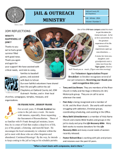 Fall / Winter 2014 - Jail & Outreach Ministry