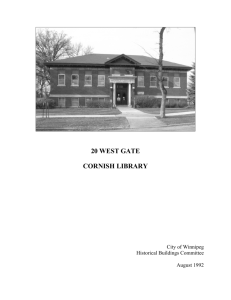20 WEST GATE - City of Winnipeg