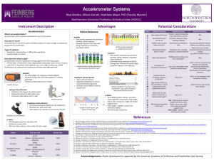 Instrument Description Advantages References Potential