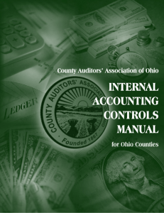 County Auditors' Association of Ohio INTERNAL ACCOUNTING