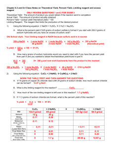 Chapter 8.3 and 8.4 Class notes