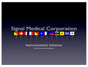 Instrumentation - Signal Medical Corporation