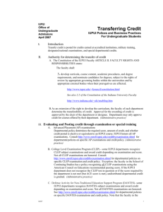 Transferring Credit