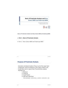 Purpose of Proximate Analysis - Sithiphorn Associates Co.,Ltd.