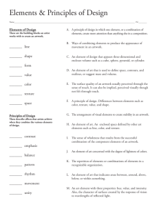 Elements & Principles Quiz