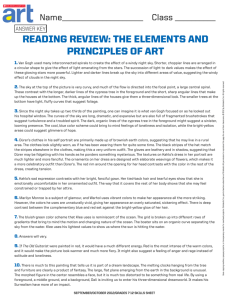 READING REVIEW: THE ELEMENTS AND PRINCIPLES OF ART
