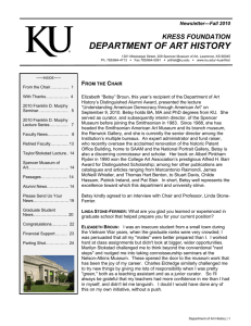 Fall 2010 - The Kress Foundation Department of Art History
