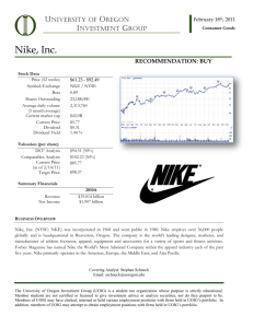 Nike, Inc. - University of Oregon Investment Group