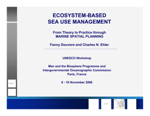 what is ecosystem-based sea use management - UNESCO