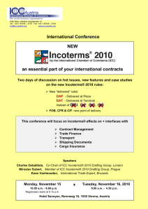International Conference NEW an essential part of your international