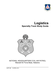 CAPP 206 Specialty Track Study Guide-Logistics