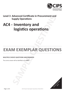 exam exemplar questions