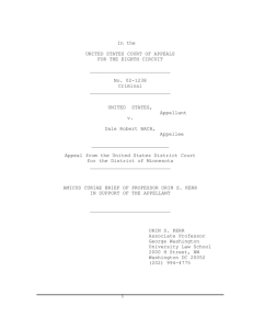 i In the UNITED STATES COURT OF APPEALS FOR THE EIGHTH