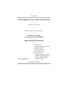 Petitioner's Brief in Illinois v. Caballes, 03-923