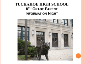 course offerings - Tuckahoe High School