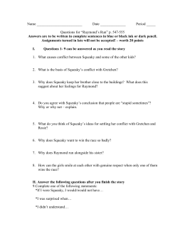 “Raymond's Run” Elements of Literature