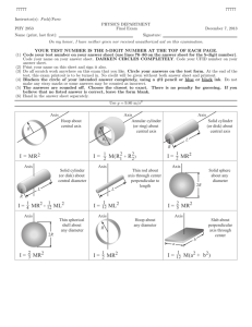 Exam 3 - Physics