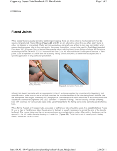 Flared Joints - Copper Development Association