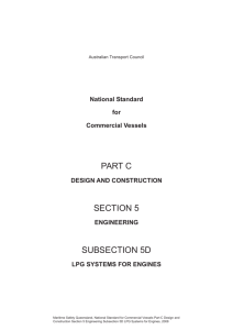 National Standard for Commercial Vessels Part C Design and