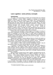 Lean Logistics II