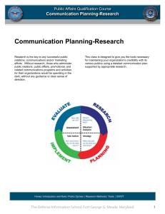 Communication Planning