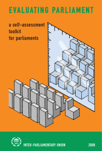 Evaluating Parliament: A self-assessment toolkit for parliaments