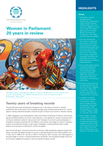 Women in Parliament: 20 years in review - Inter