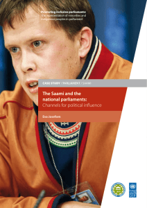The Saami and the national parliaments - Inter