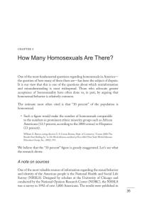 How Many Homosexuals Are There?