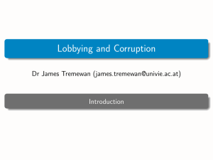 Lobbying and Corruption
