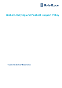 Global Lobbying and Political Support Policy - Rolls